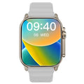 Relógio inteligente masculino 49mm série 8 2.3 "tela amoled nfc bússola à prova dwaterproof água para apple watch iwo ultra 8 smartwatch