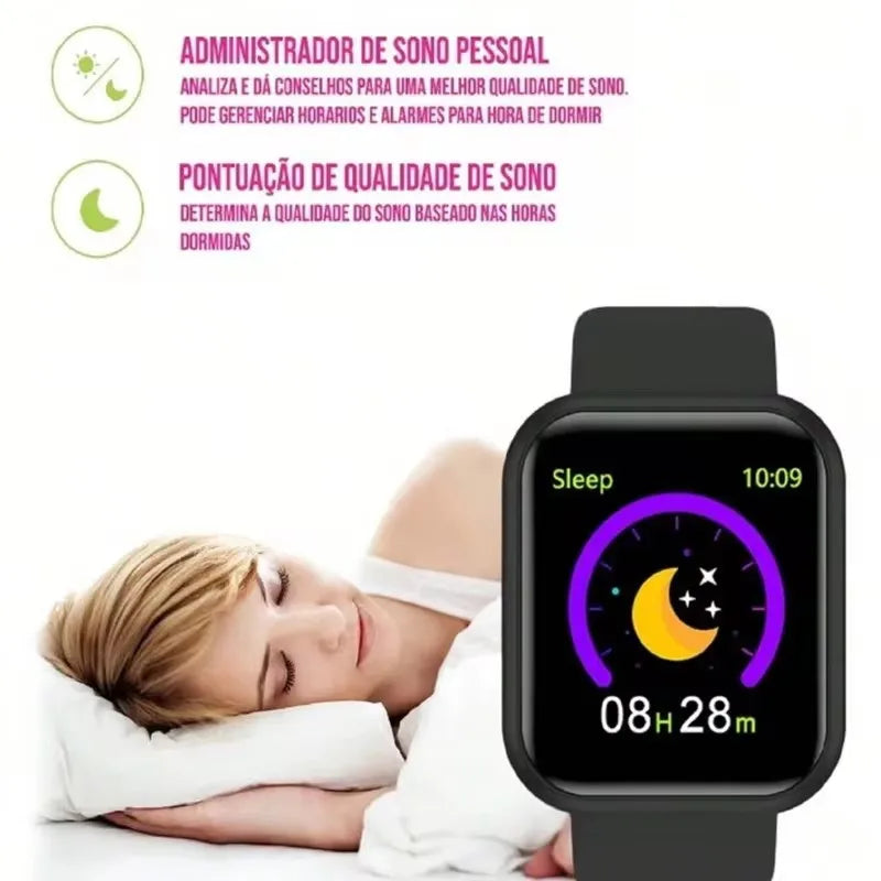 Sports Wireless Earphones Smart Watch Kit Fones de ouvido sem fio para homens e mulheres Atender chamadas telefônicas